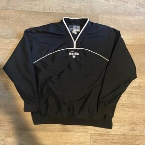 Y2K Black and White Central Pullover Size Small.